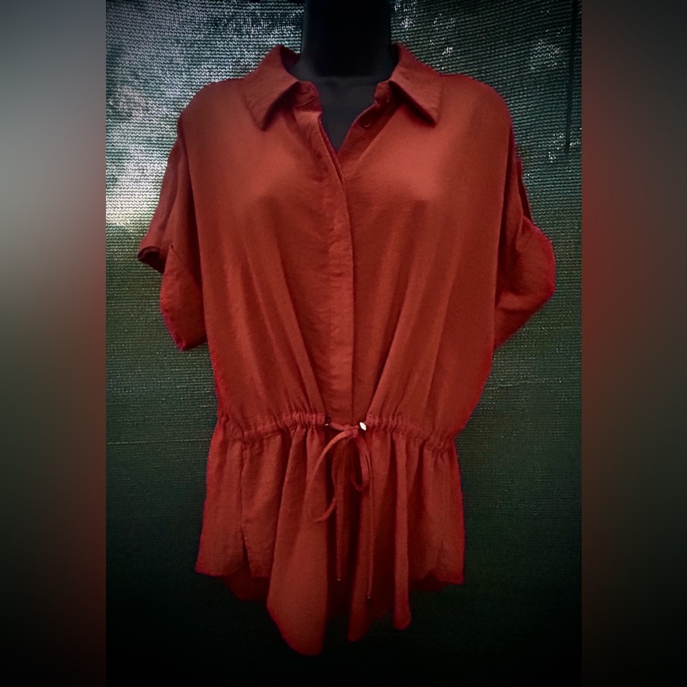 Simply Vera Vera Wang Terracotta Blouse